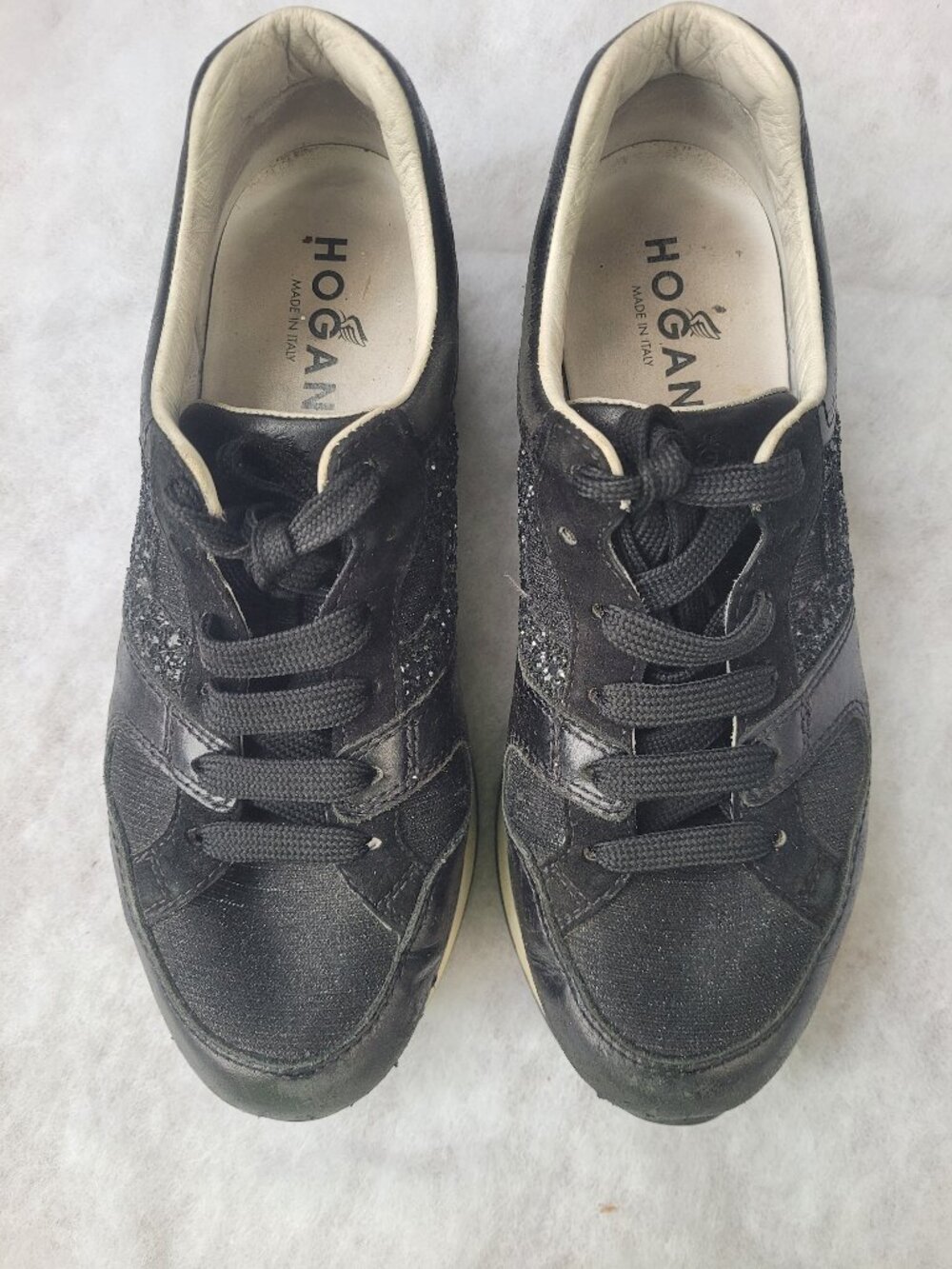 Hogan Interactive Black Platform Sneakers Size 37/US 7